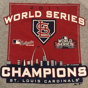 St. Louis Cardinals 2011 World Series Tshirt L $20